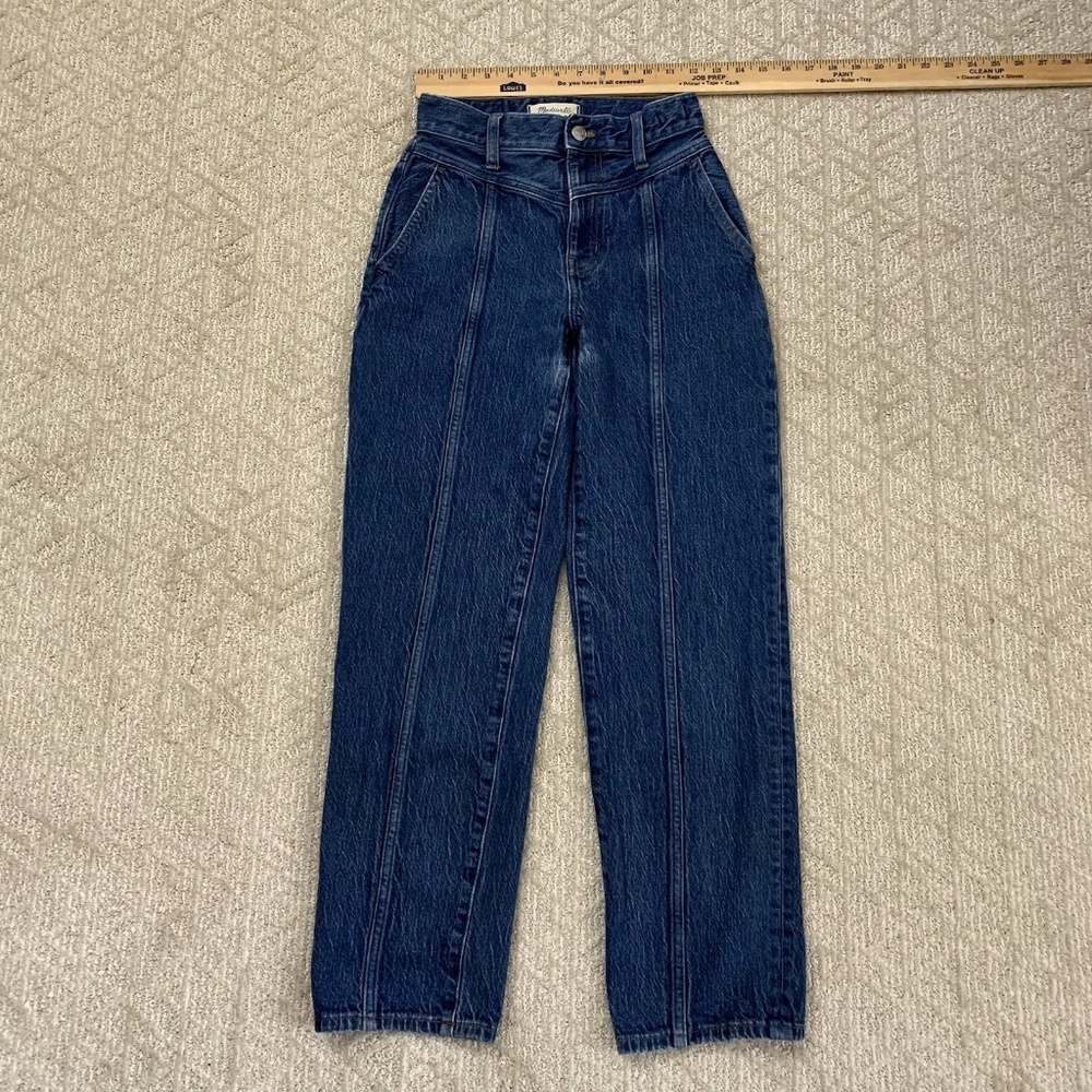 MADEWELL The Perfect Vintage Straight Jean women's 23/00 Dark Wash V design 90'